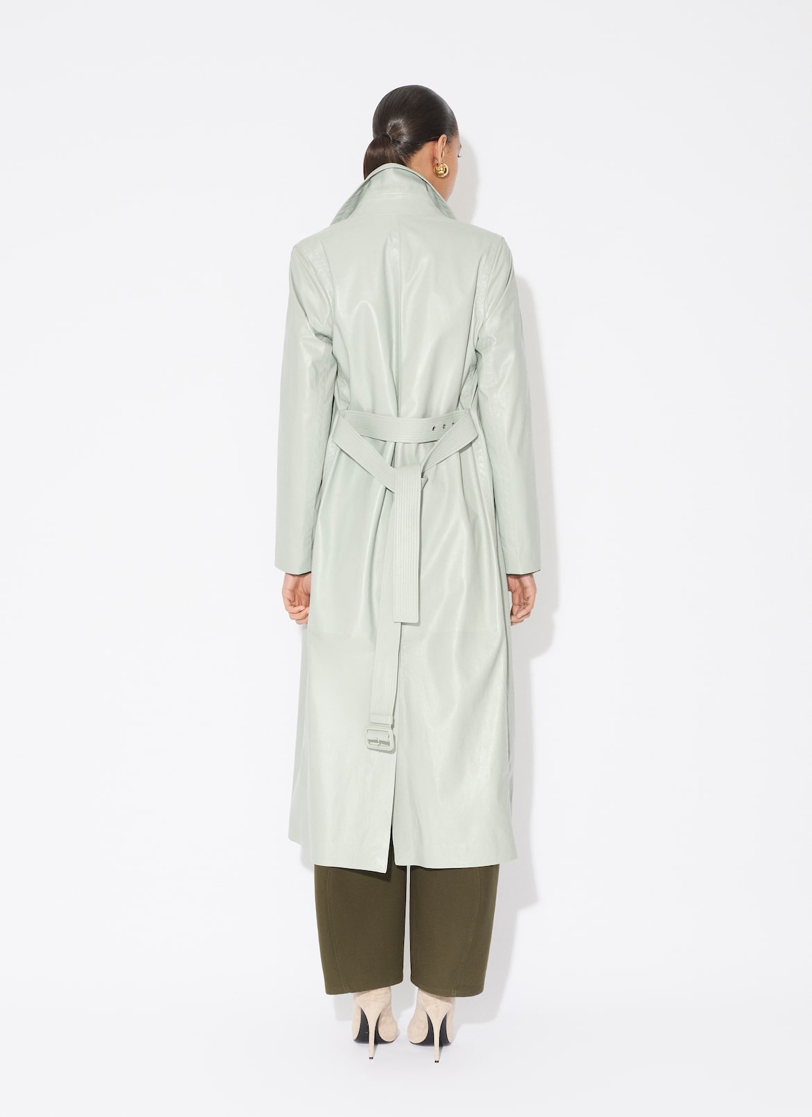 DOUBLE COTTON ROUND PANTS ALAÏA DARK GREEN DOUBLE COTTON ROUND PANTS